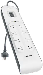Belkin 8 Port Surge Protector (2M Cord)