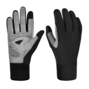 Boodun Long Finger Cycling Gloves Outdoor Sports Hiking Bike Gloves, Size: M(Bla