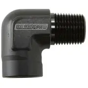 Aeroflow 90° NPT Female to Male NPT Fitting 1", AF914-16BLK