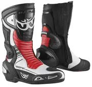 Berik Race-X EVO Motorcycle Boots, black-white-red, Size 46 for Men Black White Red