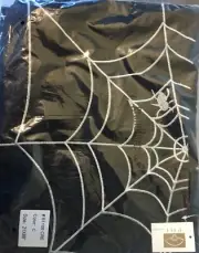 Grandinroad Halloween Spider Web Tablecloth- 21 X 86" **Brand New**