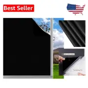 Blackout Window Privacy Film - 100% Light Blocking & UV Protection, 23.6"x13.1'