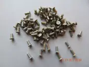ALUMINUM COUNTER SUNK FLAT HEAD SOLID RIVETS 3/32 x 1/4" 80 PCS. NEW