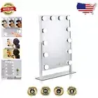 Dimmable LED Lighted Vanity Mirror with Touch Control - Hollywood Style Elegance