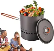 Backpack Pot, Camping Cooking Pot, Portable Hiking Camping Stove, Propelled Travel Cooker, Portable Cookware Kitchen Set for Outdoor Cooking and Picnic