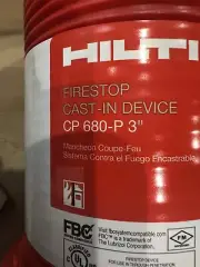 HILTI FIRESTOP CAST-IN DEVICE CP 680-P 3" #2213356 / (NEW)