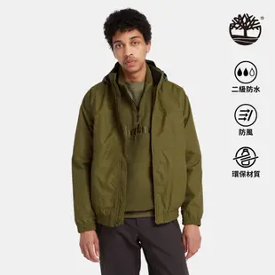 Timberland 男款深橄欖色防潑水三合一飛行外套|A6NFS302