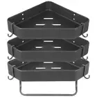 3PCS Self Adhesive Bathroom Shelf Rack Storage Corner Shower Caddy Organiser