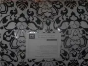 Pottery Barn Teen DECORATOR DAMASK Twin XL Comforter+Sham+Sheet Set BLACK *dorm