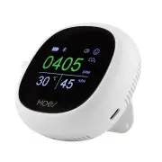 Moes Tuya CO2 Meter Portable Air Quality Carbon Dioxide Detector with Alarm Clock Temperature Humidity Display Air Teste