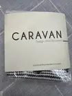 Caravan Home Boho Diamond Woven Black White Cotton Rug Cotton 21" x 34"