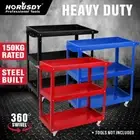 HORUSDY 3-Tier Tool Cart Trolley Toolbox Workshop Garage Storage 150KG Organizer