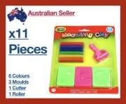 x11 Modelling Clay Set Play Coloured Cookie Cutter Roller Mould Dough Tools Oven