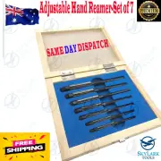 Set 7 Pcs Adjustable Hand Reamer Sizes 8/A 7/A 6/A 5/A 4/A 3/A to 2/A (Hv-H3)