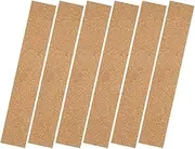 Gadpiparty 6Pcs Self Adhesive Cork Bulletin Strips for Office Home Decor Natural Cork Memo Board Strips for Photos Memos Stylish Organization