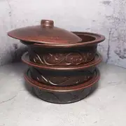 Pottery casserole set of three pieces Handmade casserole