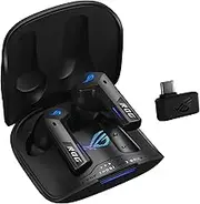 ASUS Bluetooth and 2.4GHz Wireless Gaming Headphones Up to 46 Hours 24-Bit 96kHz Audio / R55ES ROG CETRA TWS SPEEDNOVA/BLK