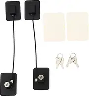 ANDRESLAD 2Pcs Safety Lock Premium Fridge Lock for Easy to Use Versatile Security to Keep Safe