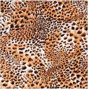 Wisafory Leopard Print Fabric 100 x 150 cm Velvet Patchwork Upholstery Fabric Wild Jungle Animals Pattern Decorative Fabric for Quilting Satin Fabric Sewing Fabric Sold by The Metre for DIY Crafts