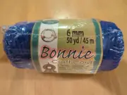 Bonnie Macrame Braid Craft Cord Royal Blue 6mm 50 Yards Heat Fusible.
