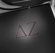 Sorority Shop Delta Zeta Car Door LED Projector Lights, 2 Pack - Greek Letters Design Courtesy Lights