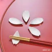 NOUSAKU Japanese Chopstick Rest Set SAKURA Hashioki 100% Tin Made in Japan NEW