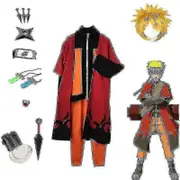 Kakashi Cosplay Costume Uzumaki Clothing Shippuden Second Uniform And Headband Kunai Adult Halloween Garment Christmas Suit-b M