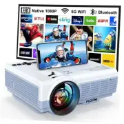 Projector with WiFi and Bluetooth, Upgrade Projector Native 1080P 14000L 4K
