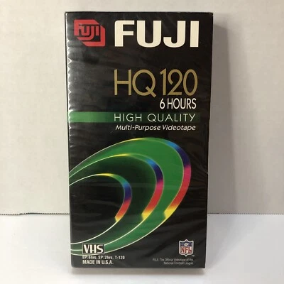 VHS Tape Video Cassette FUJIFILM HQ 120 6 Hours New Sealed !!!
