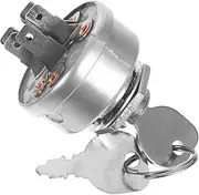 Ignition Switch with Key for Lawn Mower Compatible with Models Durable Replacement for Front Engine Riding Tractors Easy Starting for Lawn Care