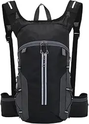 QSTDGVPW Outdoor Adventure Hydration Pack with Integrated Helmet Holder
