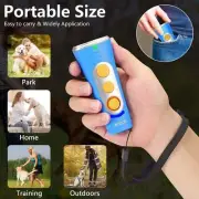 Blue Portable Ultrasonic Dog Training Device - Anti-Barking & Obedience Trainer