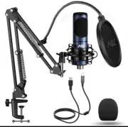 NLL NC-011 USB Condenser Microphone Studio Recording Mic Kit,192KHz/24bits