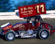 KEITH KAUFFMAN #77 AL HAMILTON CONTRACTING WoO SPRINT CAR 8X10 GLOSSY PHOTO #2