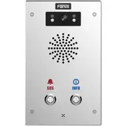 Fanvil I16SV02P Outdoor Video SIP Intercom Water dust proof SIP Intercom IP65 (2 button), Built-in HD camera, HD voice, built-in 3W speaker TF card I16SV02P