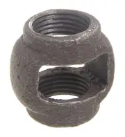 B&P Lamp 1 1/8" Iron Hickey, 3/8F X 3/8F