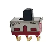 C&K Right Angle Miniature Slide Switch SPDT 0.4VA 20V 2 Positions (Pack of 5)