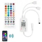 Bluetooth RGB LED Controller, 4-PIN Smart Music LED Strip Lights Controller, ...