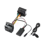 Audio Aux Cable Adapter Bluetooth 5.0 + External Microphone For Opel Cd30 Cdc40 Cd70 Dvd90 For Opel TY Black