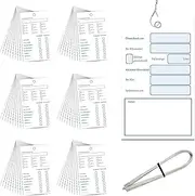 lafo Pack of 60 Oil Change Pendants Oil Service Tags 6 x 10 cm Oil Signs Oil Change Notes with Wire Oil Change Sticker Oil Note Inspection Tag