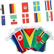 ABOOFAN 5sets Sports Events Flags Assorted World Flag Banner International Hanging Decor Set 200pcs*5