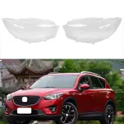 Pair Headlight Shell Clear Lens Cover Housing+Sealant For Mazda CX-5 2013-2016 (for: Mazda)
