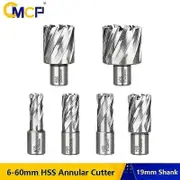 Cmcp Hss Annular Cutter 6-60mm Core Drill Bit 19mm Weldon Shank Hollow Hole Saw For Metal Tool_CH 24x35mm