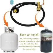 Camping Gas Stove Propane Refill Adapter Gas Flat Cylinder Tank Clutch Adapter