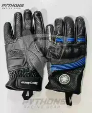 Yamaha Motorcycle Racing Leather Gloves Motorbike Racing Guantes Race Gants