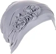 [DJC BOUTIQUE] Pre Tied Headwrap Chemo Beanie Headwear for Women Bandana Cap Hat Turban - Lightweight Fabirc