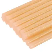 Mini Hot Glue Gun Sticks 8" x 0.43" for Glue Guns Glitter Orange 16pcs