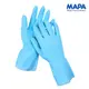 2雙五折｜MAPA 117(8號)清潔手套 天然橡膠手套 耐酸鹼手套 超薄植绒內襯手套 1雙 8號