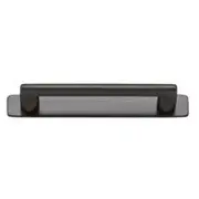 Baltimore Cabinet Pull with Backplate CTC128mm Signature Brass