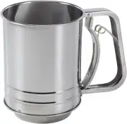 Baker's Secret 3-Cup Stainless Steel Flour Sifter (Slightly Scratched)